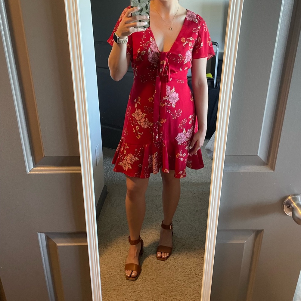 BB Dakota Hyper Bloom Printed Minidress - Picture 9 of 9